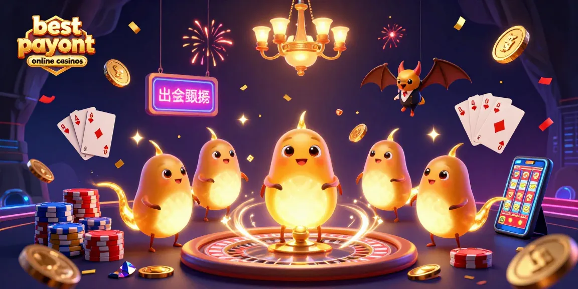 Experience the excitement at best payout online casinos with glowing glowworms, coins, and a bat dealer!