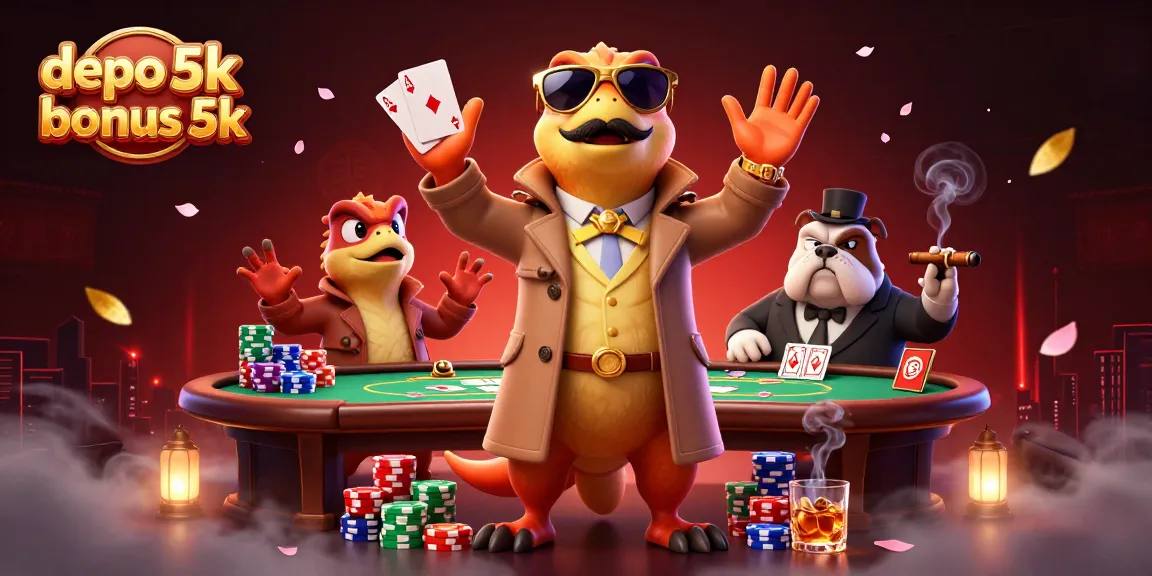 Experience thrilling moments with depo 5k bonus 5k at a VIP casino lounge featuring clever raptors.