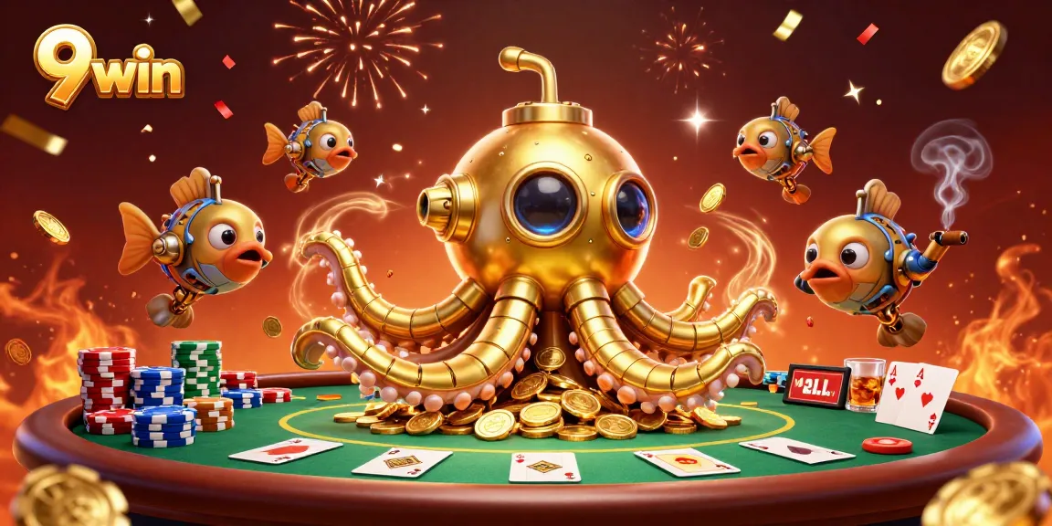 Join the excitement of 9 win as the golden kraken submarines through casino treasures.