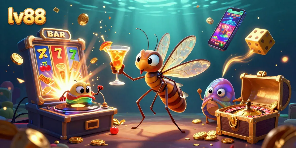 Engage in thrilling casino adventures with the lv88 mascot, celebrating big wins.