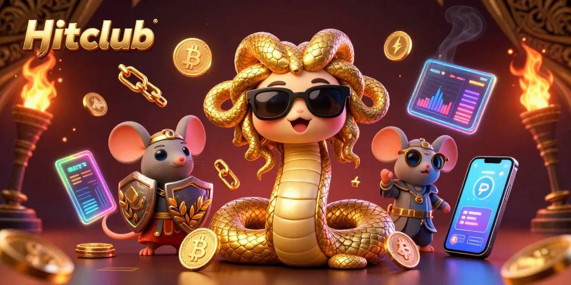 Engage with the exciting offerings of Hitclub featuring 3D Medusa and warrior mouse in a vibrant casino scene